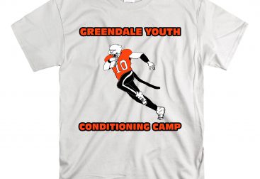 Youth Football Conditioning Camp T-Shirt Design