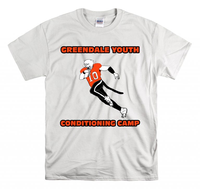 Youth Football Conditioning Camp T-Shirt Design